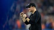 Boise State Broncos head coach Spencer Danielson. 