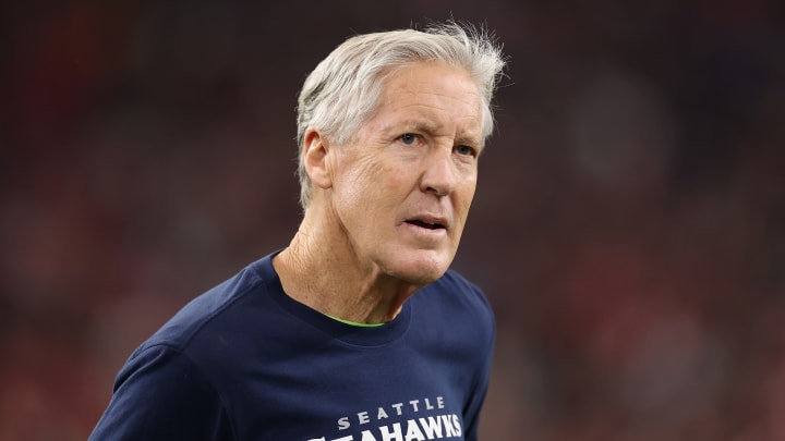 Pete Carroll of the Seattle Seahawks