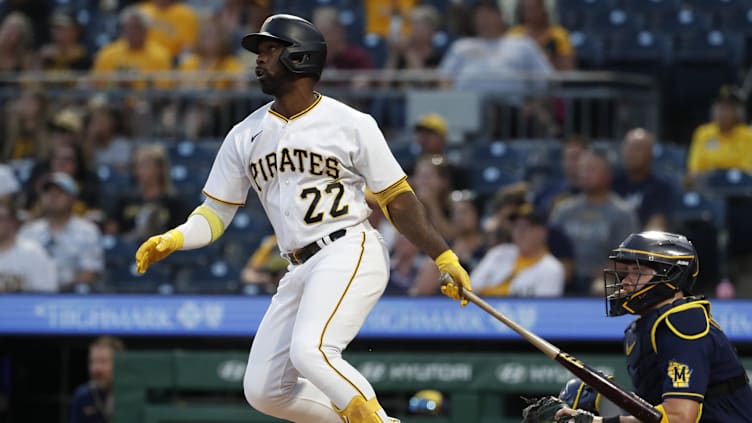 Sep 4, 2023; Pittsburgh, Pennsylvania, USA;  Pittsburgh Pirates designated hitter Andrew McCutchen