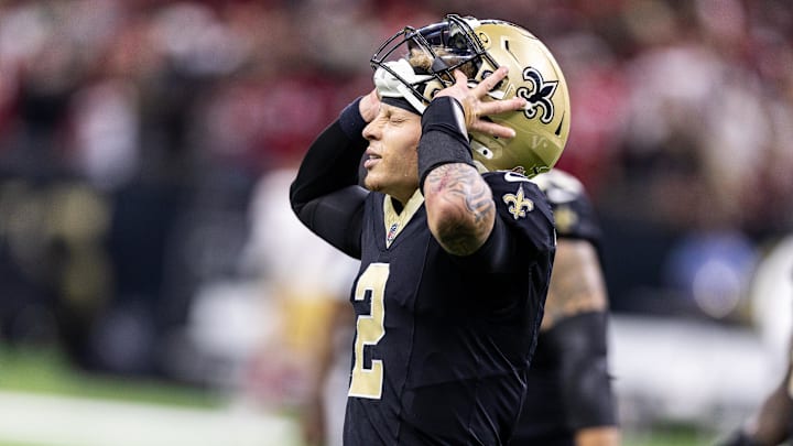   New Orleans Saints quarterback Spencer Rattler