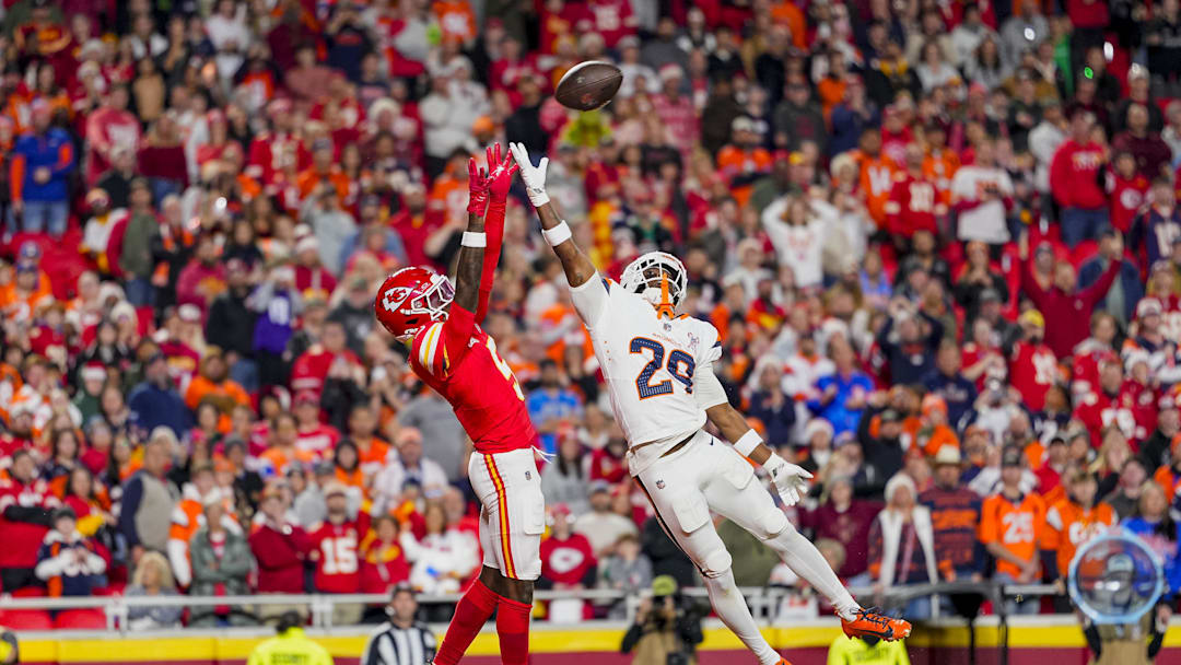 Dec 25, 2025; Kansas City, Missouri, USA; Kansas City Chiefs wide receiver Hollywood Brown (5).