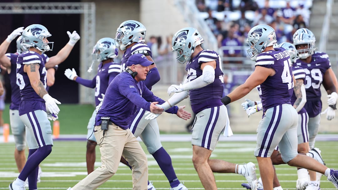 Kansas State Wildcats head coach Chris Klieman. Mandatory Credit: Scott Sewell-Imagn Images
