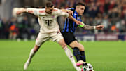 Leon Goretzka und der FC Bayern wollen die Hinspiel-Niederlage gegen Lautaro Martinez' Mailänder drehen.