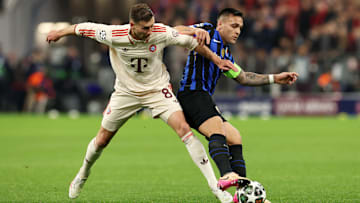 Leon Goretzka und der FC Bayern wollen die Hinspiel-Niederlage gegen Lautaro Martinez' Mailänder drehen.