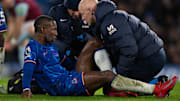 Nicolas Jackson lors de sa blessure contre West Ham. 