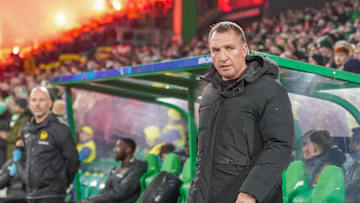 Fussball: UEFA Champions League 2024 2025, Spieltag 7 - Celtic Glasgow vs. Young Boys Bern (YB) - Celtic Park (Glasgow, Schottland): Brendan Rodgers (Trainer, Celtic Glasgow) *** Football UEFA Champions League 2024 2025, Matchday 7 Celtic Glasgow vs Young Boys Bern YB Celtic Park Glasgow, Scotland Brendan Rodgers Coach, Celtic Glasgow Copyright: xJOERANxSTEINSIEKx