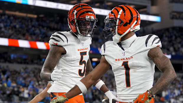 Cincinnati Bengals wide receivers Ja'Marr Chase and Tee Higgins