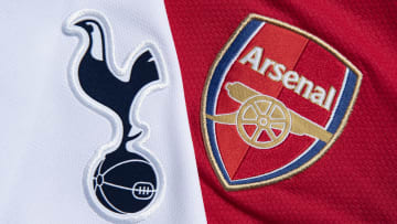 The Tottenham Hotspur and Arsenal Club Badges