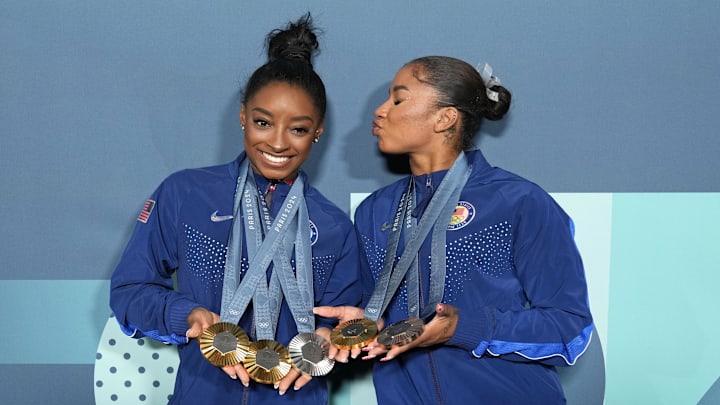 Simone Biles and Jordan Chiles Simone Biles and Jordan Chiles