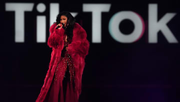 Dec 10, 2023; Mesa, Arizona, United States; Cardi B performs at the TikTok in the Mix music festival at Sloan Park.