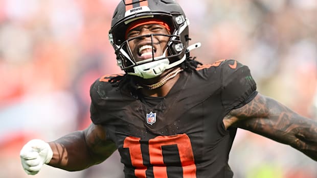 Cleveland Browns running back Quinshon Judkins