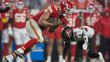 Kansas City Chiefs tight end Travis Kelce was happy to see the Tampa Bay Buccaneers not go for two at the end of Week 9's game.