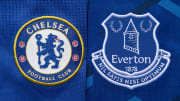 The Chelsea and Everton Club Badges
