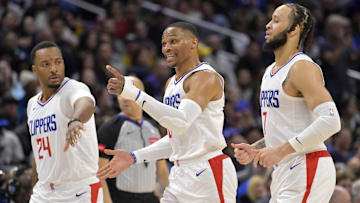 Norman Powell, Russell Westbrook, Amir Coffey
