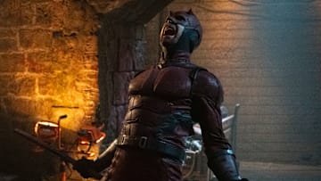 Daredevil/Matt Murdock (Charlie Cox) in Marvel Television's DAREDEVIL: BORN AGAIN, exclusively on Disney+. Photo by Giovanni Rufino. © 2025 MARVEL.