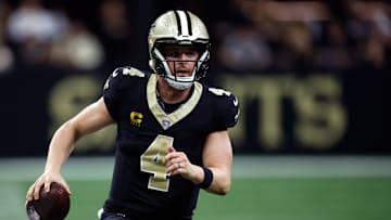 Saints' quarterback Derek Carr will have the original starting offensive line in front of him on Sunday for the first time since Sept. 22.  