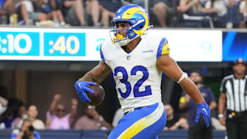 Los Angeles Rams running back Cody Schrader
