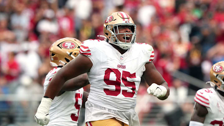San Francisco 49ers defensive tackle Alfred Collins (95)