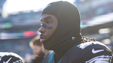  Philadelphia Eagles cornerback Kelee Ringo (22) in a game against the New York Giants at Lincoln Financial Field.