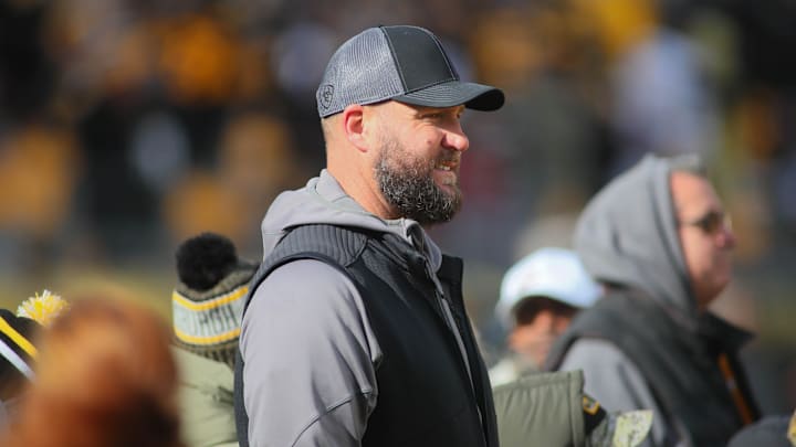 Ben Roethlisberger at a Steelers game in 2022. Ben Roethlisberger at a Steelers game in 2022.