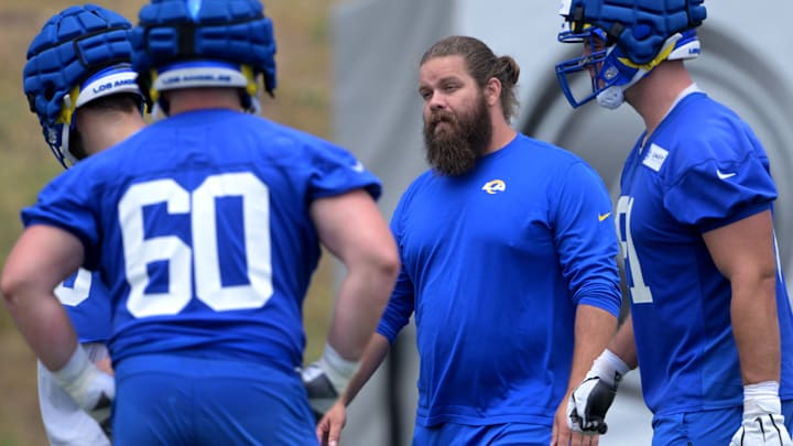 Los Angeles Rams Offseason Workout, OL Coach Ryan Wendell