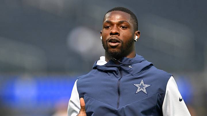 Oct 9, 2022; Inglewood, California, USA; Dallas Cowboys safety Markquese Bell (41) warms up prior the the game against the Los Angeles Rams at SoFi Stadium. Mandatory Credit: Jayne Kamin-Oncea-Imagn Images