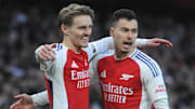 Arsenal look for another win at home over their London rival with Gabriel Martinelli (right) back fit.