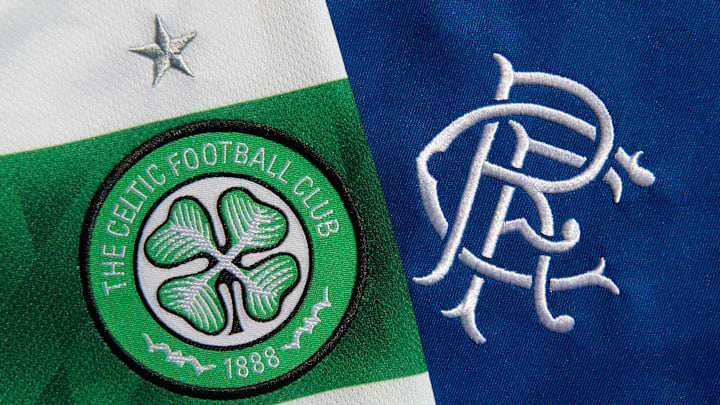 The Glasgow Celtic FC and the Glasgow Rangers FC Club Badges