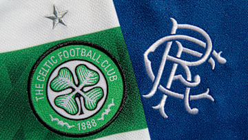The Glasgow Celtic FC and the Glasgow Rangers FC Club Badges