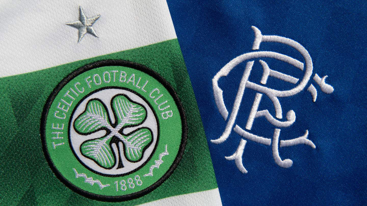 The Glasgow Celtic FC and the Glasgow Rangers FC Club Badges