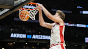 Arizona Wildcats forward Henri Veesaar (13) has entered the transfer portal.