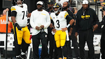Pittsburgh Steelers QB Russell Wilson, head coach Mike Tomlin