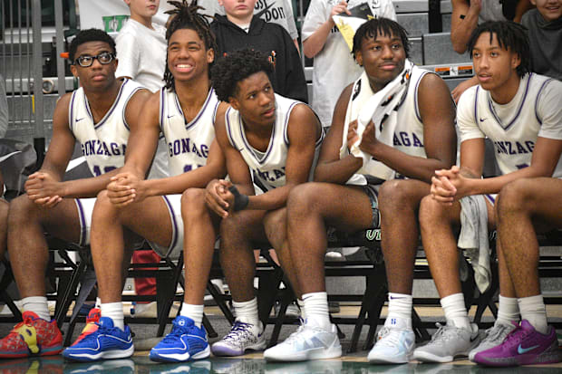 Gonzaga College looks on after winning the 2024 Les Schwab Invitational.