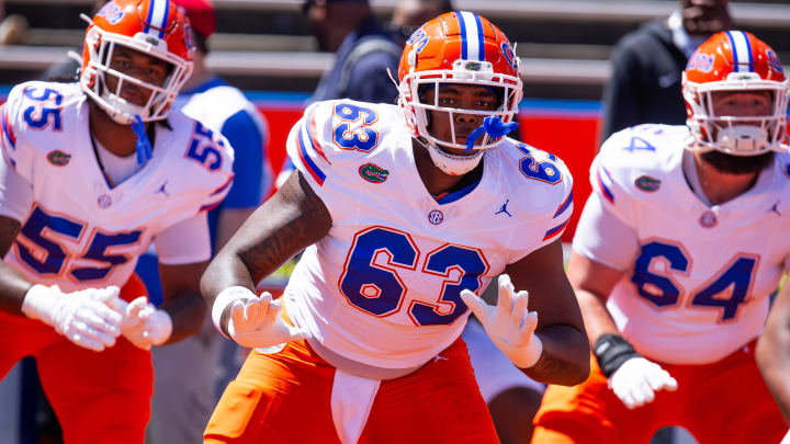 Florida Gators offensive lineman Caden Jones was full go at practice on Wednesday.