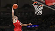 Utah Utes forward Keanu Dawes. 