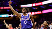 Tyrese Maxey fue la gran figura de los 76ers en el primer partido ante Raptors
