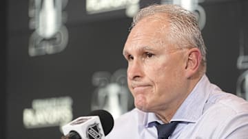 May 5, 2025; Toronto Maple Leafs head coach Craig Berube during a post-game press conference. 