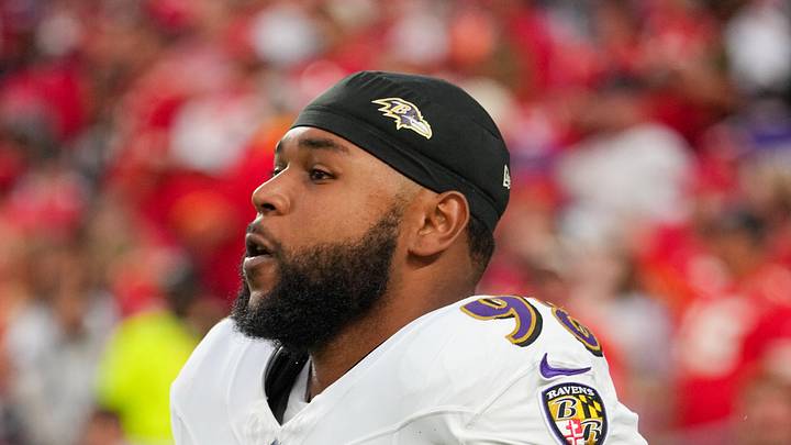 Baltimore Ravens nose tackle Travis Jones