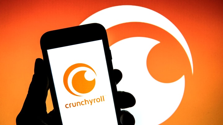 In this photo illustration a Crunchyroll Inc. logo seen...