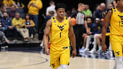 West Virginia University guard Joseph Yesufu