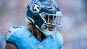 Tennessee Titans cornerback L'Jarius Sneed (38) heads off the field after a goal-line stop against the Green Bay Packers during their game at Nissan Stadium in Nashville, Tenn., Sunday, Sept. 22, 2024.