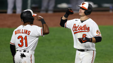 Baltimore Orioles players Ryan Mountcastle and Cedric Mullins