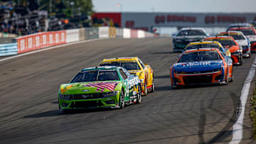 Michael McDowell, Front Row Motorsports, Joey Logano, Team Penske, Zane Smith, Spire Motorsports, NASCAR