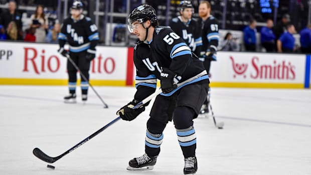 Utah Hockey Club defenseman Sean Durzi