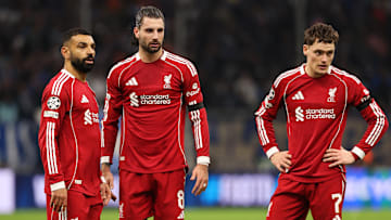 Mo Salah, Dominik Szoboszlai und Florian Wirtz laufen seit Sommer in Adidas-Trikots auf Mo Salah, Dominik Szoboszlai und Florian Wirtz laufen seit Sommer in Adidas-Trikots auf