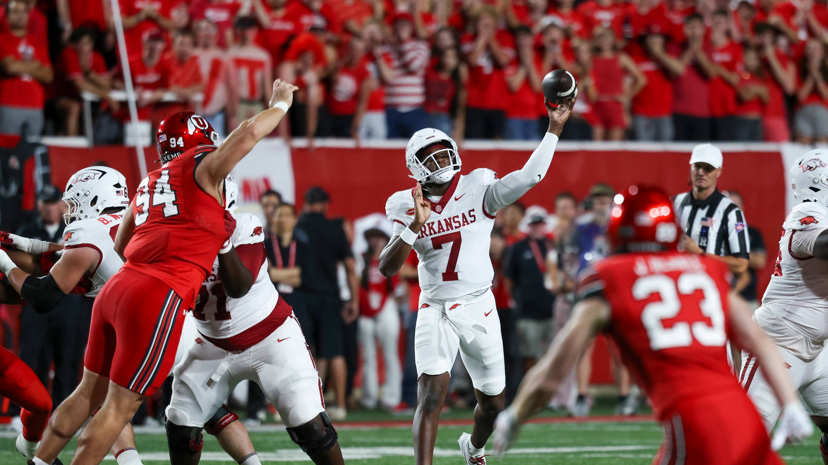 Instant Takeaways As No. 20 Utah Leads Arkansas 29-3 At Halftime