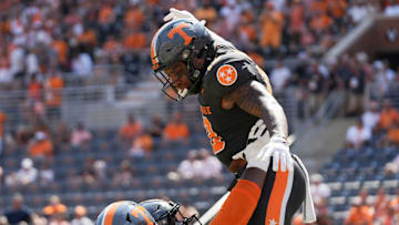 Tennessee running back DeSean Bishop (25) during a game between Tennessee and Chattanooga, Saturday, Aug. 31, 2024.
