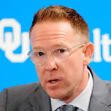 Thunder general manager Sam Presti speaks during an introductory press conference for the 2024 Thunder draft picks at Oklahoma Contemporary Arts Center in Oklahoma City, Saturday, June, 29, 2024.