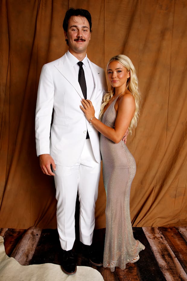 Paul Skenes and Olivia Dunne at the MLB All-Star Red Carpet Show