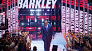Feb 16, 2025; San Francisco, CA, USA; Chuckís Global Stars general manager Charles Barkley during introductions before the 2025 NBA All Star Game at Chase Center. Mandatory Credit: Cary Edmondson-Imagn Images